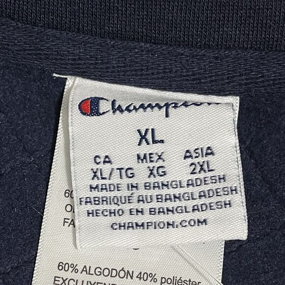 Gonzaga Bulldogs Sweatshirt Womens XL Navy Blue Half Snap Fleece Pockets Thermal - Picture 4 of 12